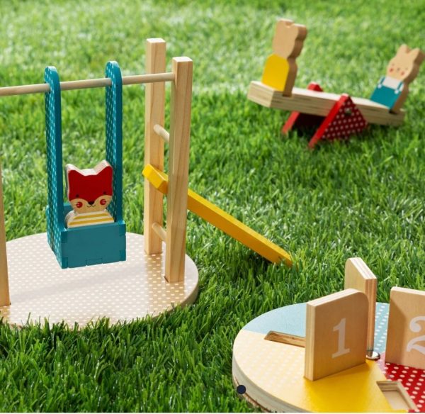 At the Park Wooden Play Set